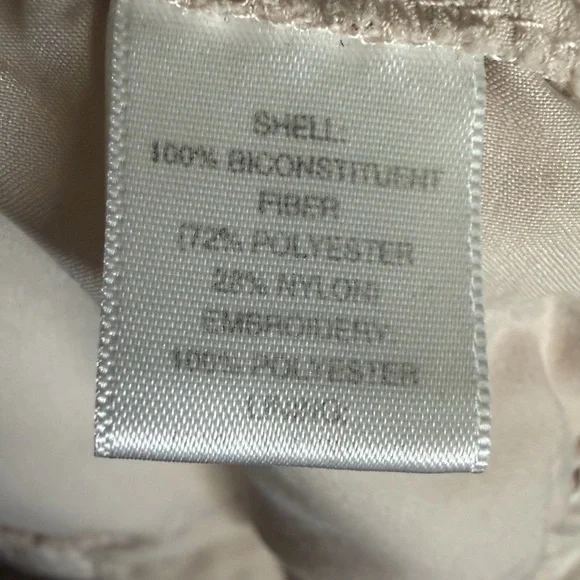 White House Black Market Cream Eyelet Bomber Jacket - Picture 5 of 10